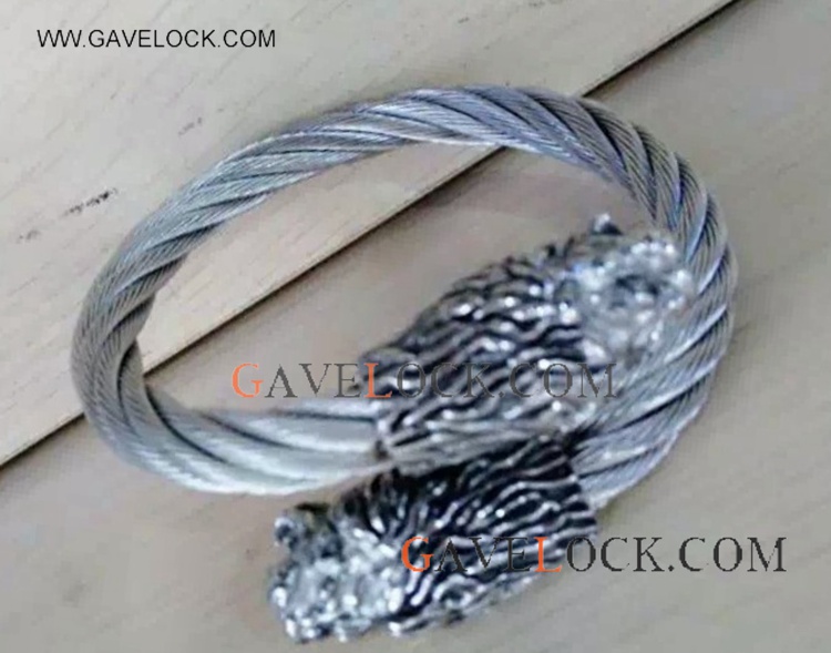 Cool Stainless Steel Punk Bangle For Man